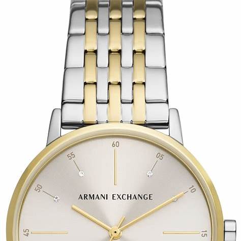 Reloj de mujer Armani Exchange AX5595 Lola de acero inoxidable bicolor