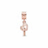 Pandora 781242CZ Interlocking Hearts Dangle Charm - 14k Rose Gold-Plated