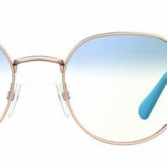 Chiara Ferragni CF 1012/BB HOT/K6 Women's Eyeglasses - Copper Gold Frame, Blue Light Filter Lenses