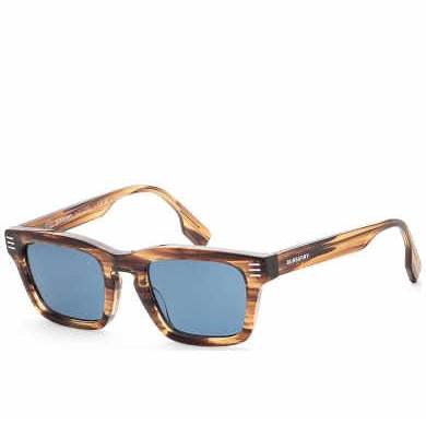 Burberry BE4403 4096/80 Unisex Sunglasses - Brown Frame, Dark Blue Lenses