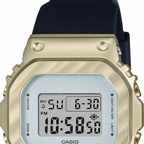 Casio G-SHOCK GM-S5600BC-1ER Damen Analog-Digitaluhr - Schwarzes Harzarmband