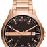 Armani Exchange AX2449 Men's Hampton Rose Gold-Tone Stainless Steel Watch