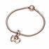 Pandora 789538C01 Linked Sister Hearts Split Dangle Charm - 14k Rose Gold-Plated