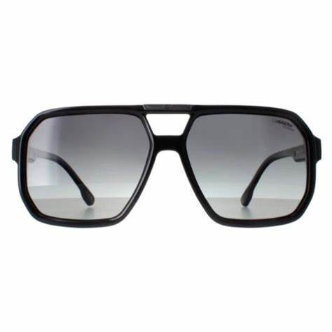 Carrera Victory C 01/S 807/WJ Unisex Sunglasses - Black Frame, Grey Shaded Polarized Lenses