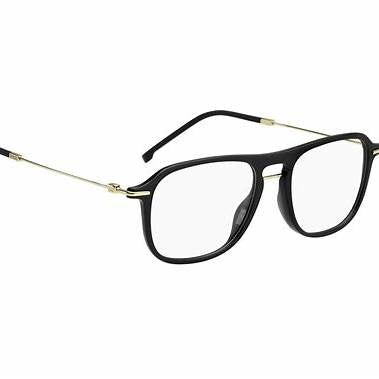 BOSS 1482 2M2 Men's Eyeglasses - Black and Gold Frame, Square Shape