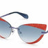 Adidas Originals OR0016 6468C Women's Sunglasses - Red Frame, Blue Gradient Lenses