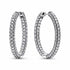 Pandora 293016C01 Timeless Pavé Single-row Hoop Earrings