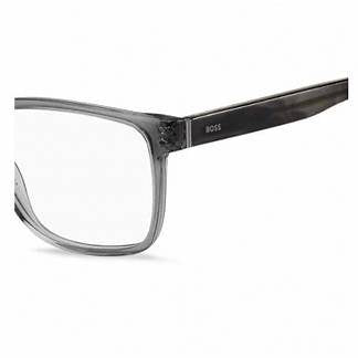 BOSS 1517 2W8 Men's Eyeglasses - Grey Horn Frame, Rectangle Shape