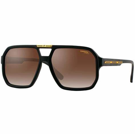 Carrera Victory C 01/S 003/86 Unisex Sonnenbrille - Mattes schwarzes Gestell, braune Verlaufsgläser