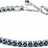 Pandora 591469C02-18 Bracciale tennis blu scintillante - Argento, 18 cm