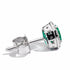 Recarlo E33CC251_SM 18K White Gold Emerald and Diamond Earrings