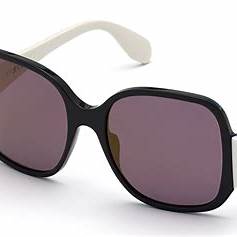 Adidas Originals OR0033 5504G Damen Sonnenbrille - Schwarzes Gestell, Graue Gläser