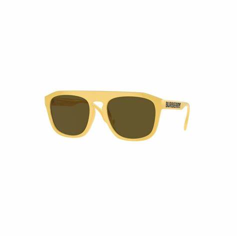 Burberry Wren BE4396U 4070/73 Unisex Sunglasses - Yellow Frame, Brown Lenses