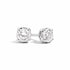 Recarlo E01PX014/064 18K White Gold Diamond Stud Earrings