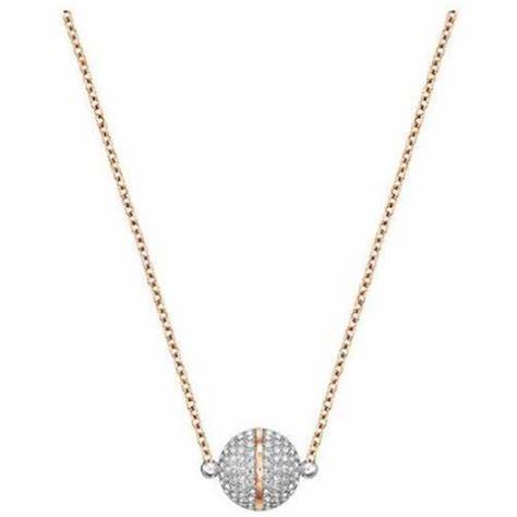 Swarovski 5216040 Foam Necklace - Rose Gold-Tone Plated, Clear Crystal Pavé