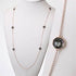 Swarovski 5083554 Body Strandage Necklace - Rose Gold-Tone Plated, Black Crystals