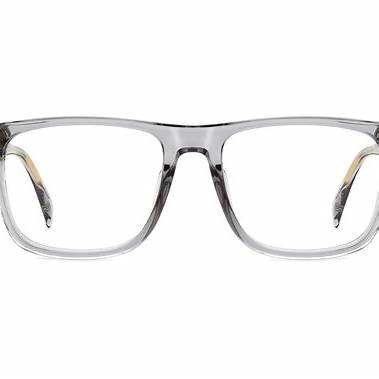 David Beckham DB 7115 KB7 54 Occhiali da vista da uomo - Montatura in acetato grigio trasparente