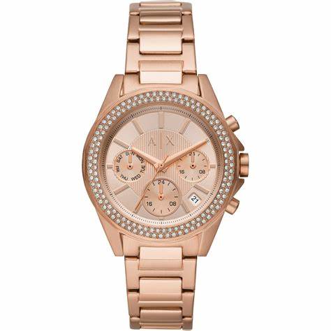 Armani Exchange AX5652 Women's Drexler Rose Gold-Tone Stainless Steel Watch