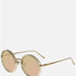 Linda Farrow 239 ASH Rose Gold Women's Round Sunglasses - Ash Frame, Rose Gold Lenses