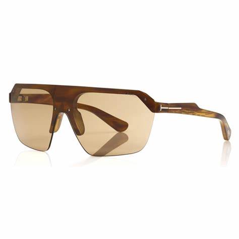 Tom Ford FT0797 55E Men's Sunglasses - Amber Havana Frame, Brown Lenses