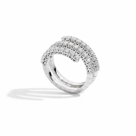 Recarlo Anniversary Triple Band Ring R01FA003/100 - 18K White Gold, 1.00ct Diamonds