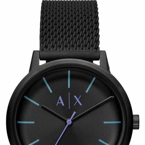 Reloj para hombre Armani Exchange AX2760 - Pulsera de malla de acero inoxidable negro, esfera negra