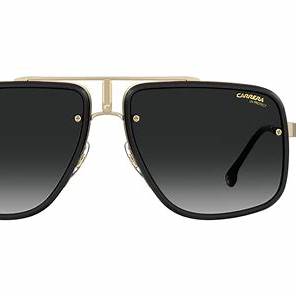 Carrera CA GLORY II RHL/9O 59 Men's Sunglasses - Gold Black Frame, Dark Grey Gradient Lenses