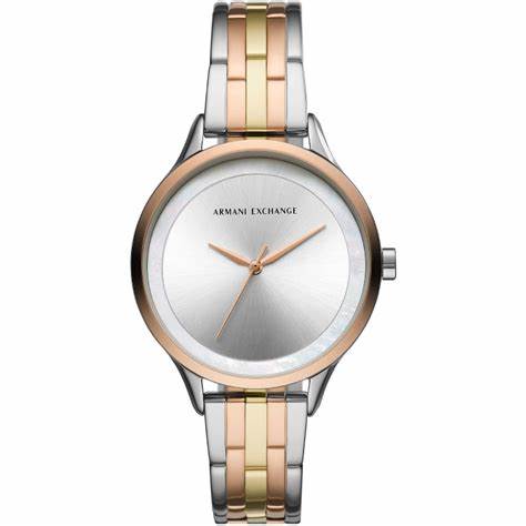 Reloj de mujer Armani Exchange AX5615 Harper de acero inoxidable tricolor