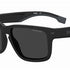 BOSS 1497/S O6W-25 Men's Sunglasses - Matte Black Frame, Grey Polarized Lenses