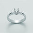 Miluna LID1928-D40 Women's 18K White Gold Solitaire Diamond Ring