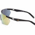 Adidas SP0062 02G Unisex Sport Sunglasses - Matte Black Frame, Brown Mirror Lenses