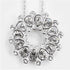 Swarovski 5048034 Asset Flower Circle Pendant Necklace - Rhodium-Plated, Clear Crystals