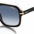 Carrera 317/S M4P-08 Unisex Sunglasses - Black Stripe Frame, Dark Blue Gradient Lenses