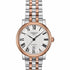 Tissot Carson Premium Automatic Lady T122.207.22.033.00 Women's Watch, Silver Dial, Two-Tone Stainless Steel Bracelet