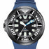 Citizen BJ8055-04E Men's Promaster Eco-Drive Professional Diver 300M Watch, Black Dial, Blue Rubber Strap