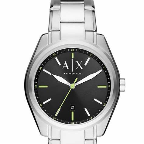 Armani Exchange AX2856 Men's Classic Stainless Steel Black Dial Watch