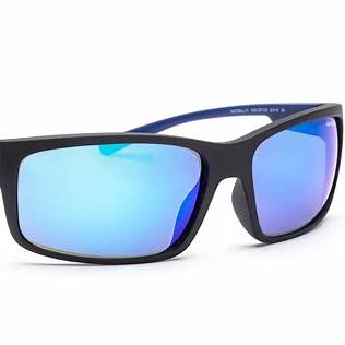 Arnette Fastball 2.0 AN4242 2511-25 Men's Sunglasses - Matte Black Frame, Blue Mirrored Lenses