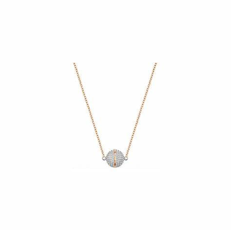 Swarovski 5216040 Foam Necklace - Rose Gold-Tone Plated, Clear Crystal Pavé