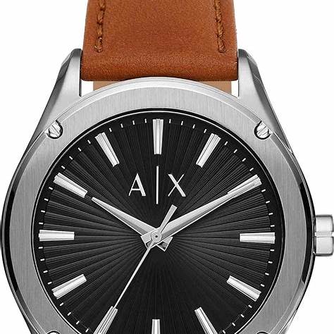 Armani Exchange AX2808 Men's Fitz Black Dial Brown Leather Watch