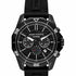 Armani Exchange AX1961 Men's Chronograph Watch - Black Silicone Strap, Black Dial