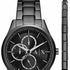 Armani Exchange AX7154SET Men's Black Stainless Steel Watch & Bracelet Gift Set