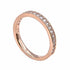 Swarovski 5032899 Matrix Ring - White Crystals, Rose Gold-Tone Plated, Size 52