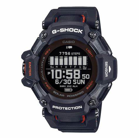 Casio G-SHOCK GBD-H2000-1AER Men's Fitness Watch - Black/Red