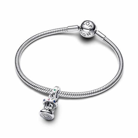 Pandora 793586C01 Spinning Carousel Dangle Charm - Sterling Silver & Enamel