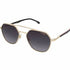 Carrera 303/S W97-9O Unisex Sonnenbrille - Goldrahmen, Dunkelgraue Verlaufsgläser