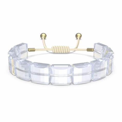 Swarovski 5615862 Letra Star Bracelet - White Crystals, Gold-Tone Plated