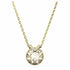 Swarovski 5662091 Bella V Pendant Necklace - Round Cut, Gold-Tone Plated