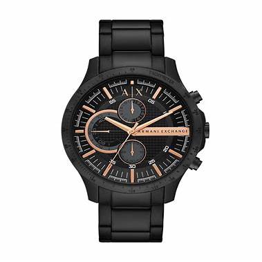 Reloj Cronógrafo para Hombre Armani Exchange AX2429 - Pulsera de Acero Inoxidable Negro, Esfera Negra