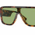 Burberry BE4401U 3002/2 Unisex Sunglasses - Dark Havana Frame, Green Lenses