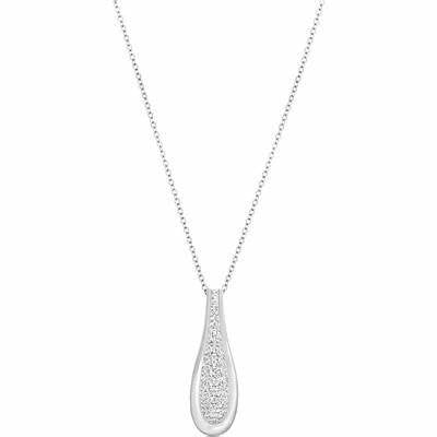 Swarovski 5124325 Cycle Small Pendant Necklace - Rhodium-Plated, Clear Crystal Pavé